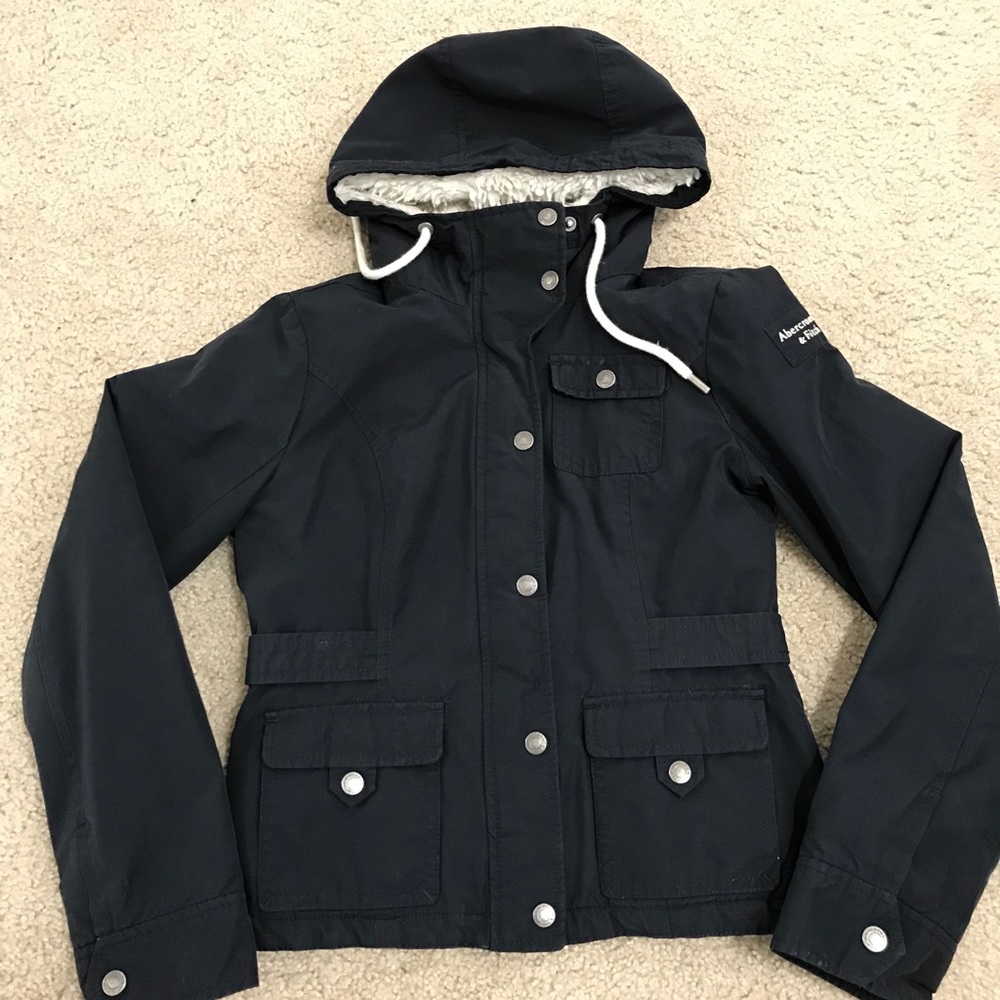 Raining Abercrombie jacket